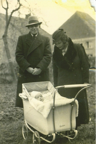 Julius, Erna und Herbert Oster 1934