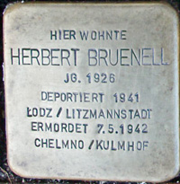 Stolperstein Herbert Bruenell