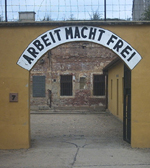 Schild im Ghetto Theresienstadt