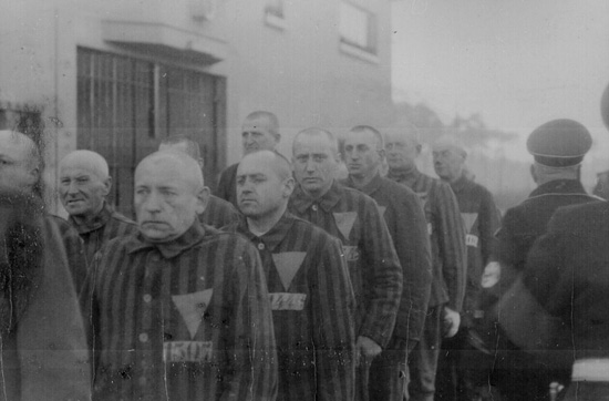 Gefangene im KZ Sachsenhausen 1938
