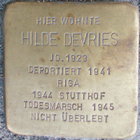 Stolperstein Hilde Devries