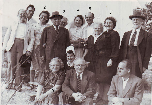 Hochzeit von Joseph und Battia Oppenheimer 1950