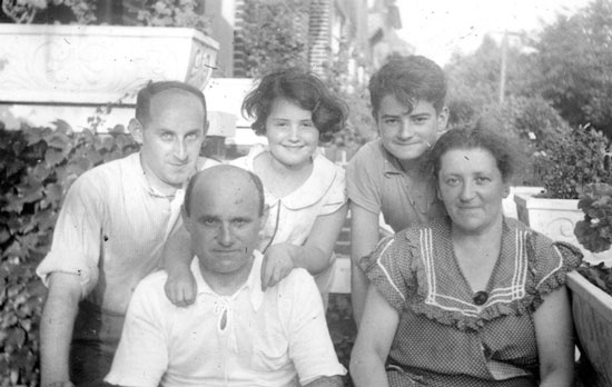 Ludwig Willner mit der Familie des Schwagers Fritz Oppenheimer